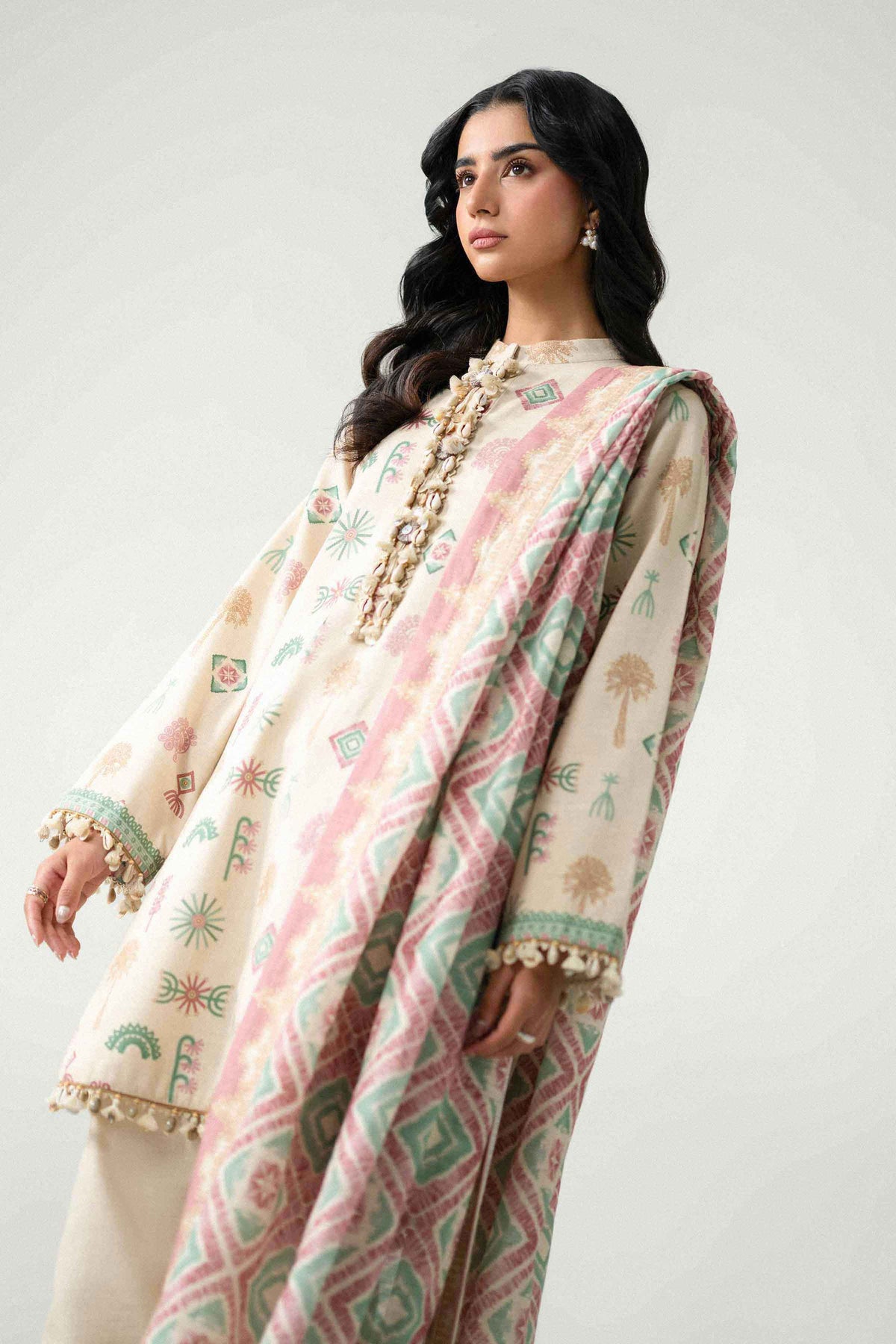3 Piece - Printed Suit - U3P-NISHA26WV1-65