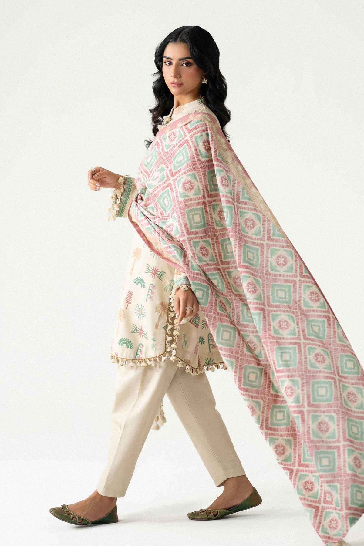 3 Piece - Printed Suit - U3P-NISHA26WV1-65