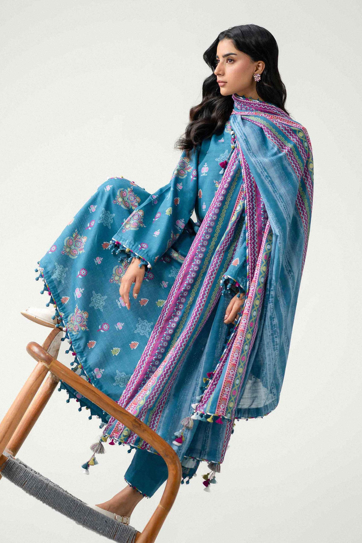 3 Piece - Printed Suit - U3P-NISHA26WV1-66