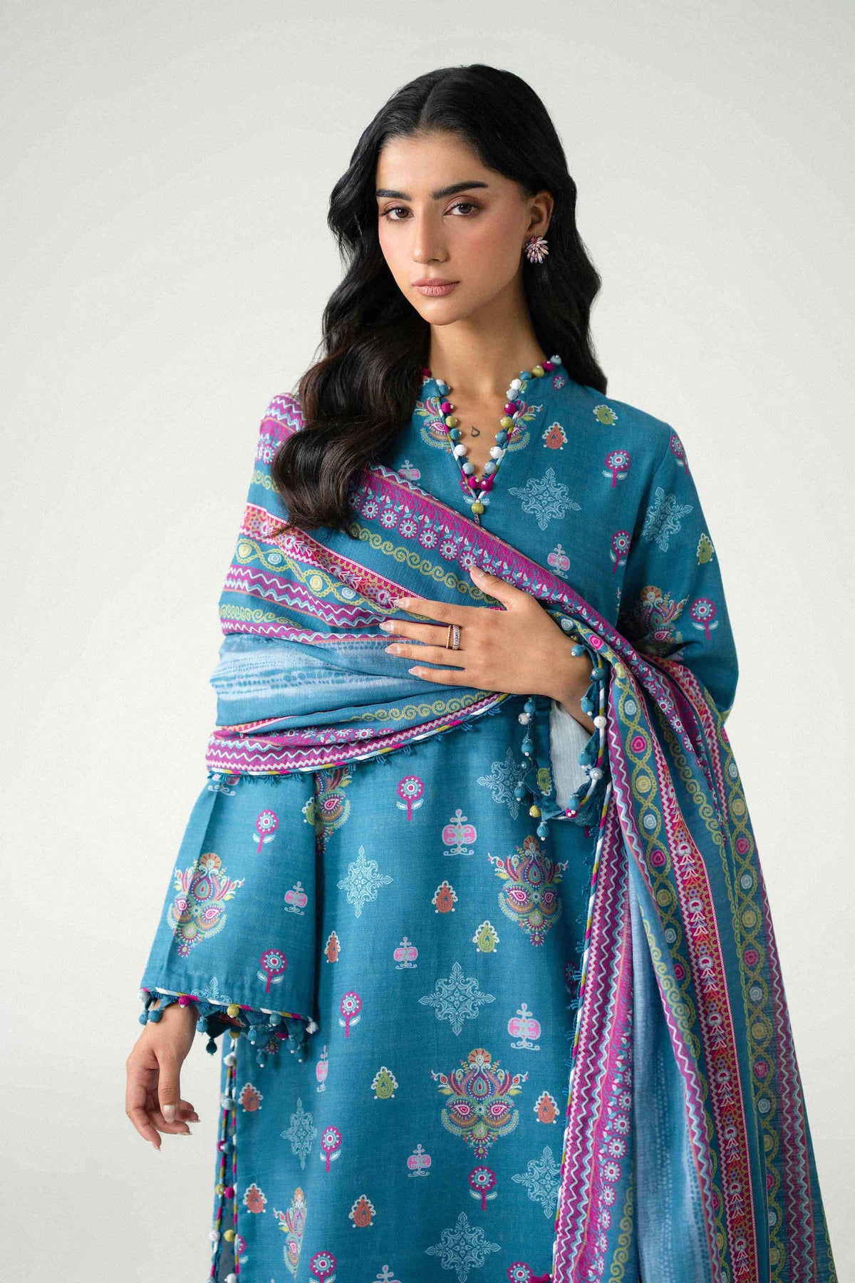 3 Piece - Printed Suit - U3P-NISHA26WV1-66