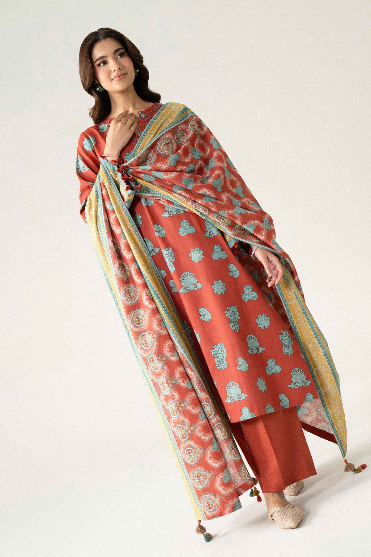 3 Piece - Printed Suit - U3P-NISHA26WV1-67