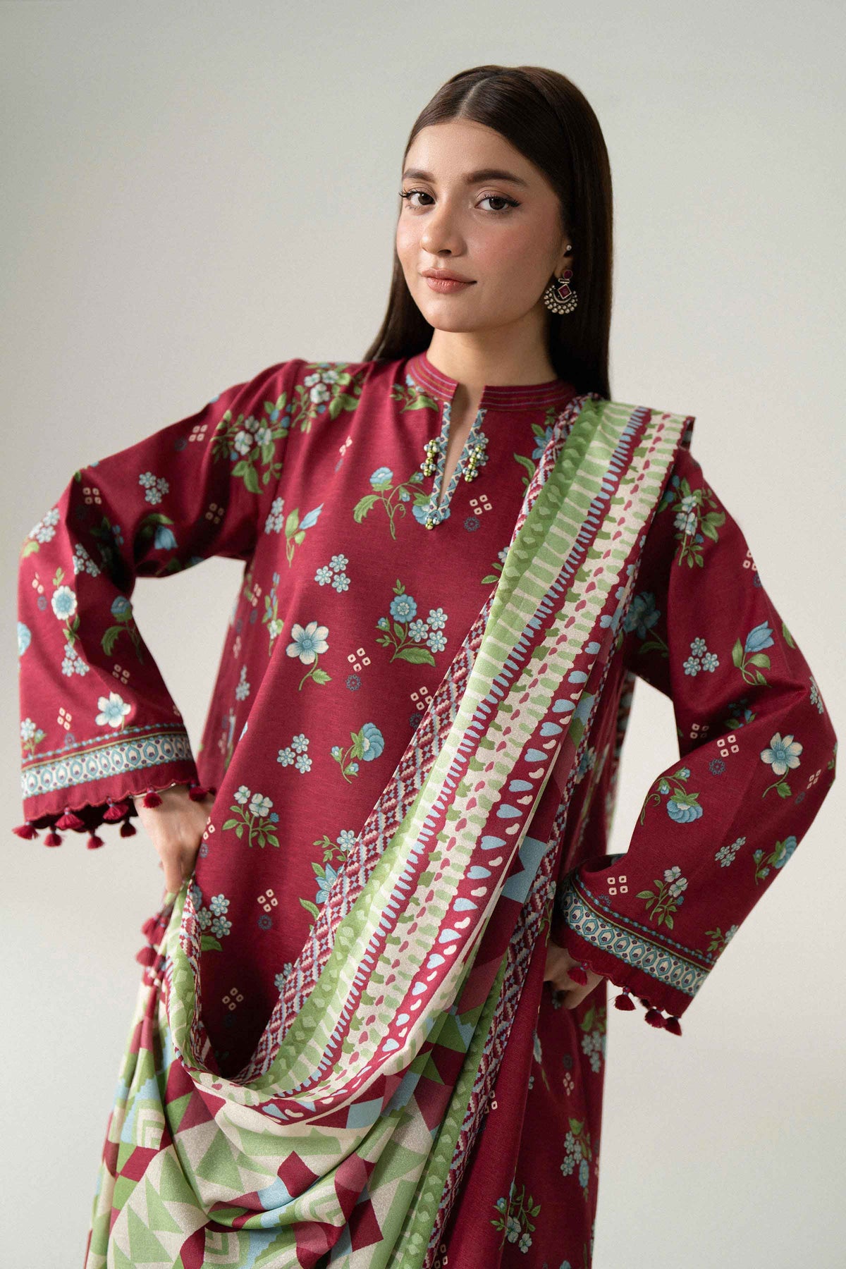 3 Piece - Printed Suit - U3P-NISHA26WV1-68