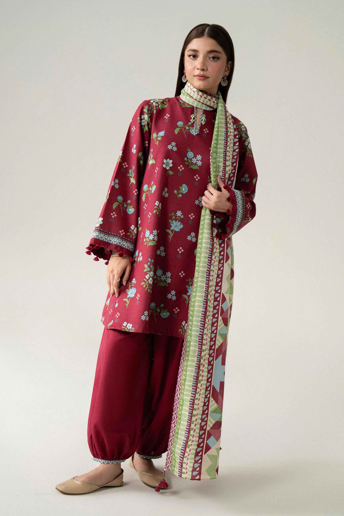 3 Piece - Printed Suit - U3P-NISHA26WV1-68
