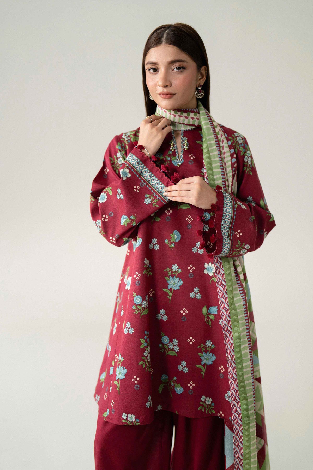 3 Piece - Printed Suit - U3P-NISHA26WV1-68