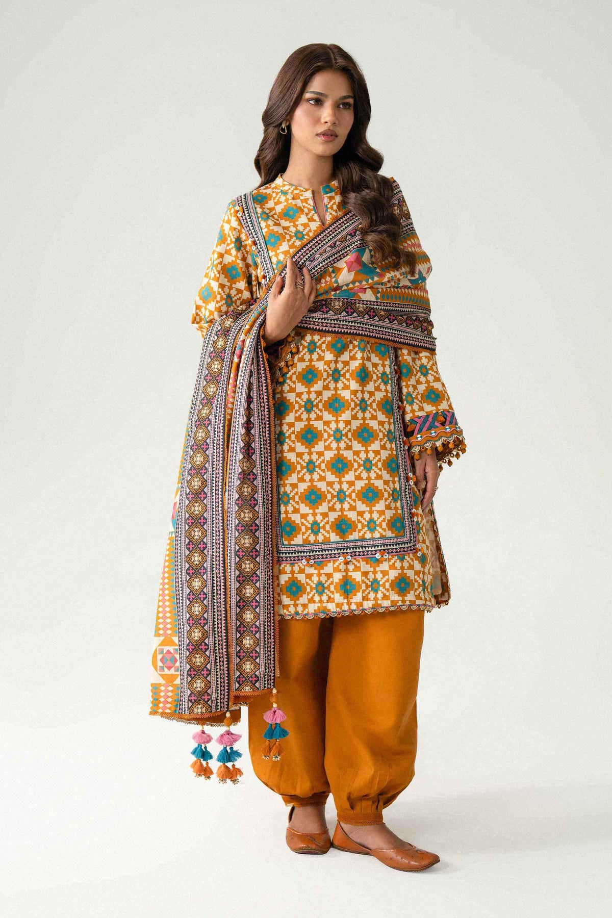 3 Piece - Printed Suit - U3P-NISHA26WV1-69