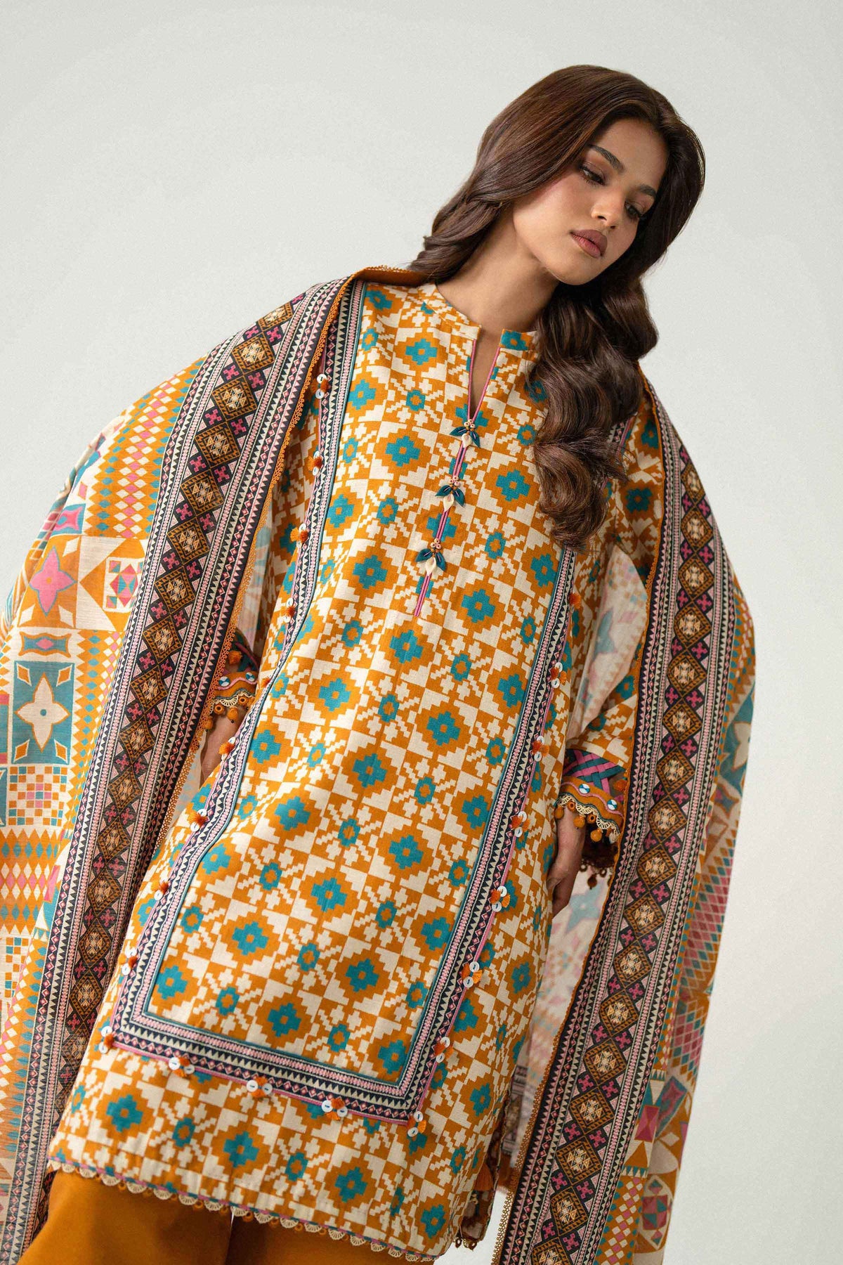 3 Piece - Printed Suit - U3P-NISHA26WV1-69