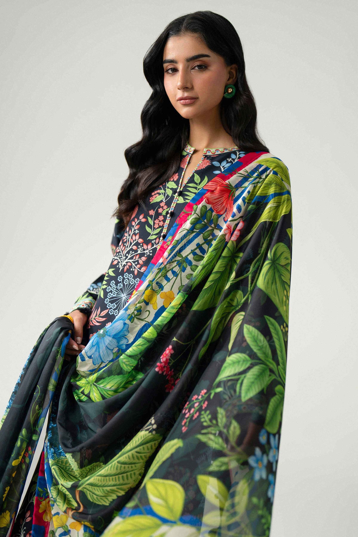 3 Piece - Digital Printed Suit - U3P-NISHA26WV1-7