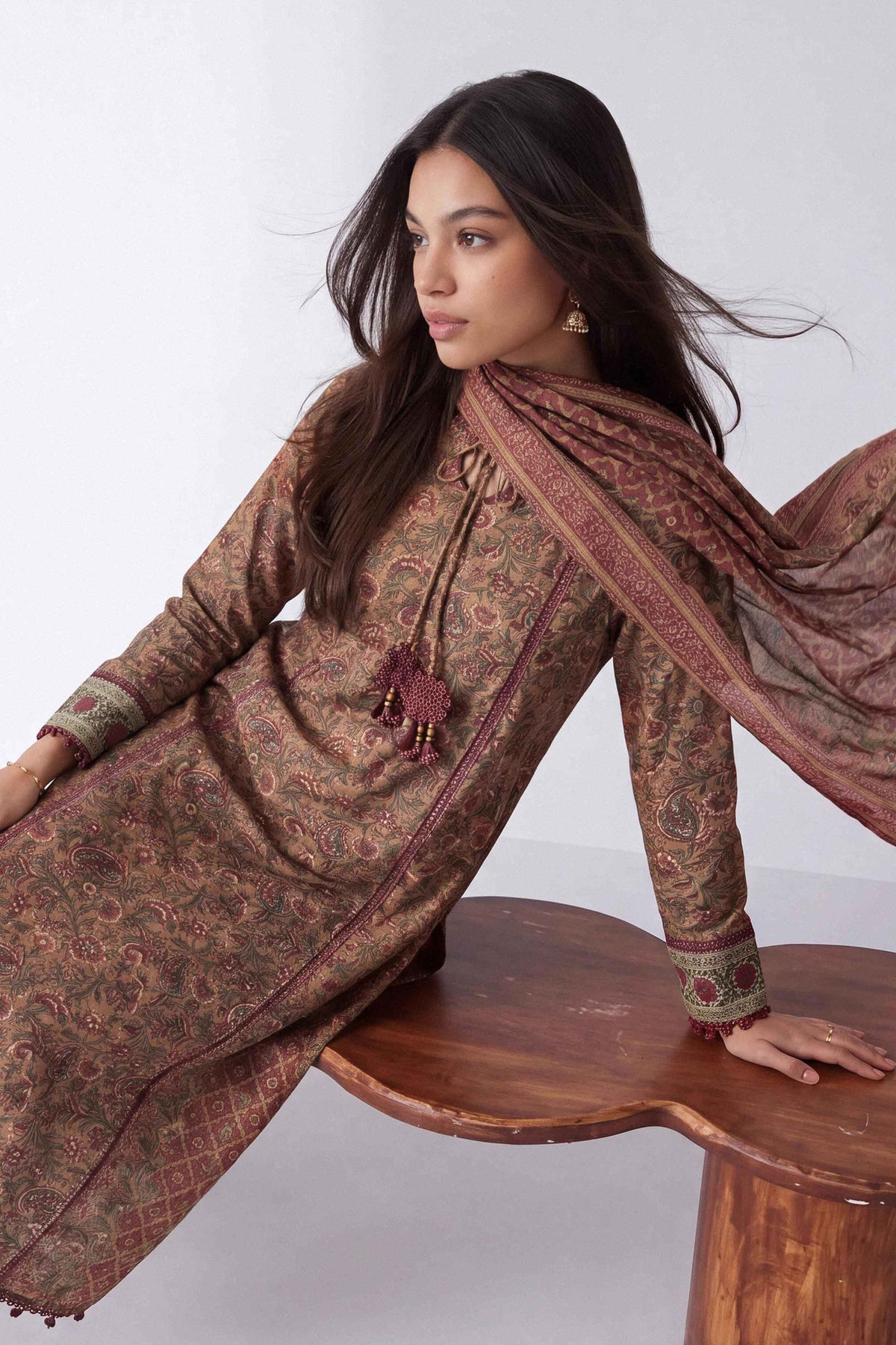 3 Piece - Printed Suit - U3P-NISHA26WV1-73