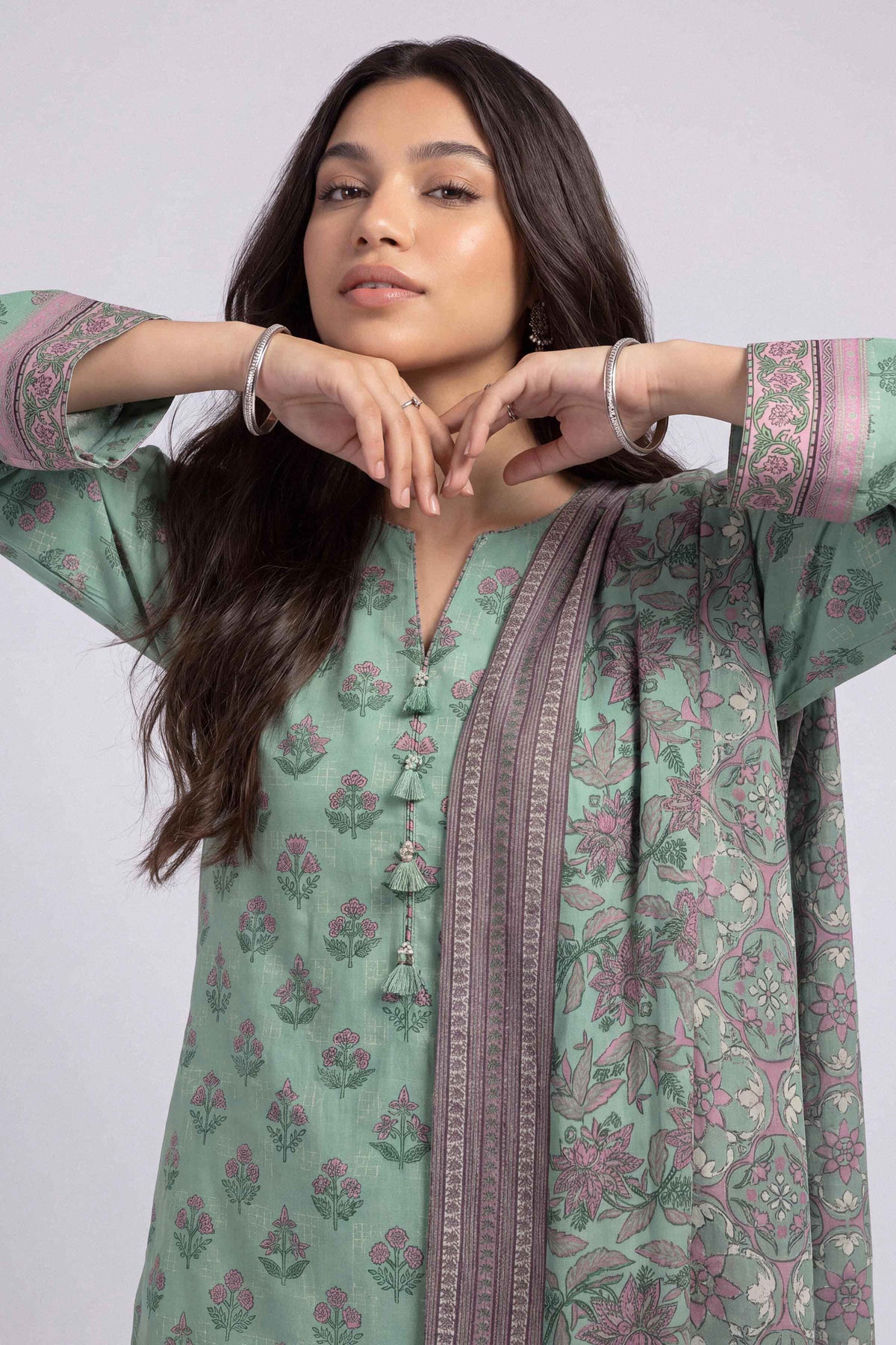 3 Piece - Printed Suit - U3P-NISHA26WV1-75