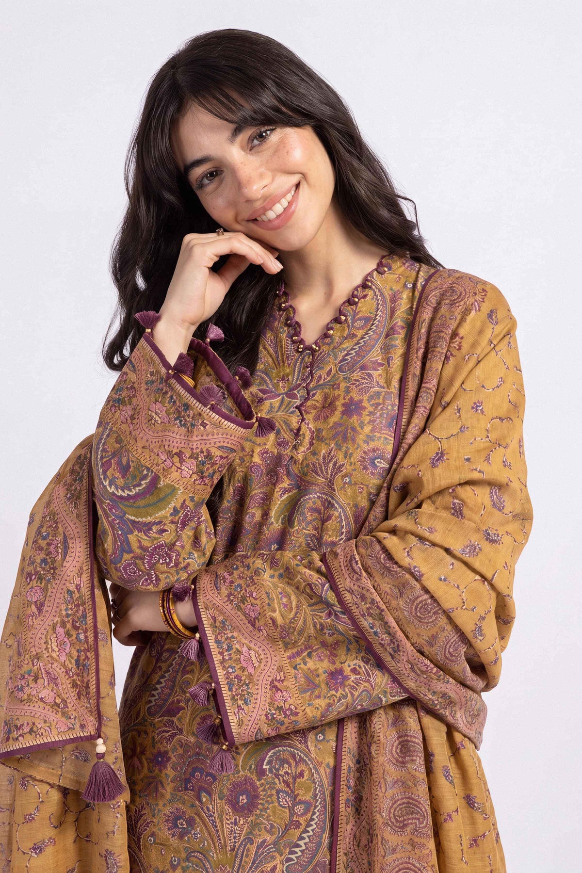 3 Piece - Printed Suit - U3P-NISHA26WV1-82