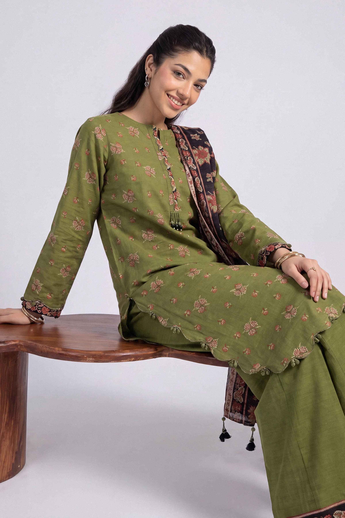 3 Piece - Printed Suit - U3P-NISHA26WV1-83