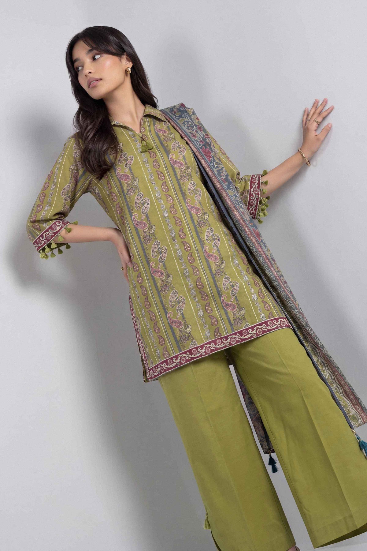 3 Piece - Printed Suit - U3P-NISHA26WV1-86