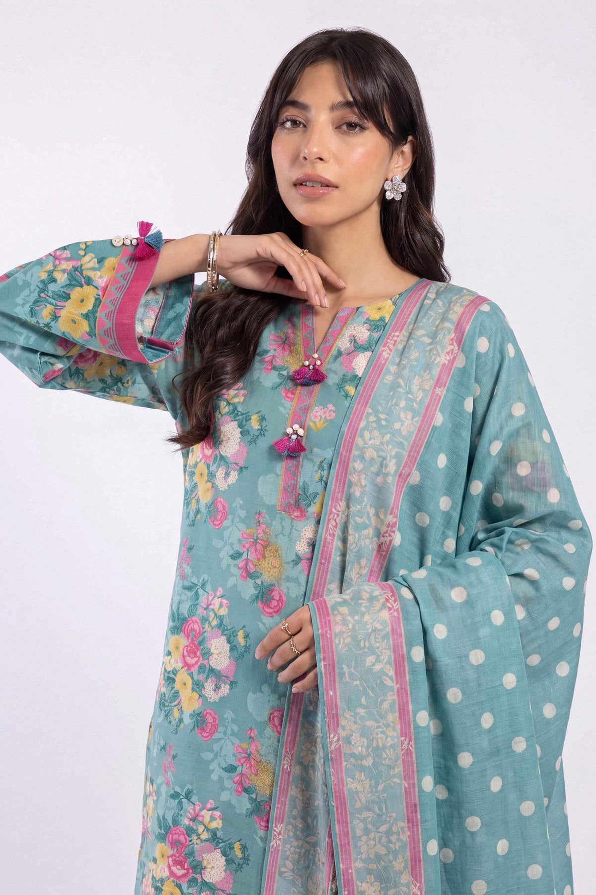 3 Piece - Printed Suit - U3P-NISHA26WV1-89