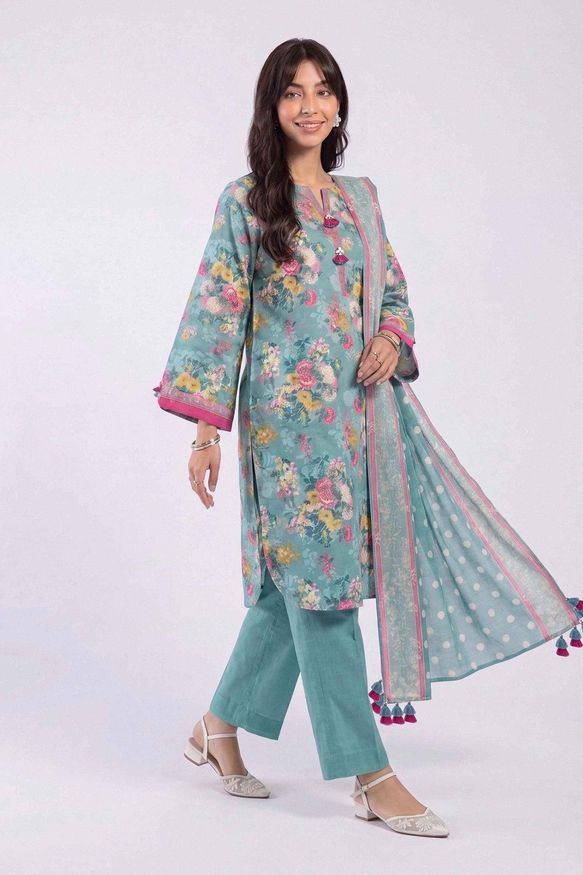 3 Piece - Printed Suit - U3P-NISHA26WV1-89