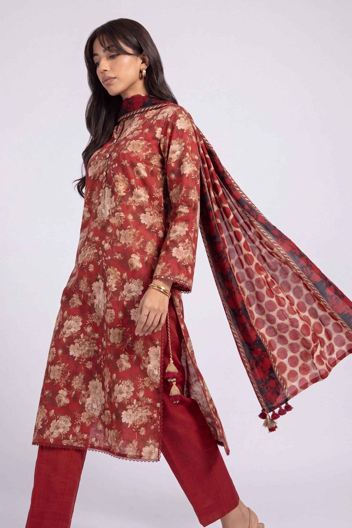 3 Piece - Printed Suit - U3P-NISHA26WV1-90