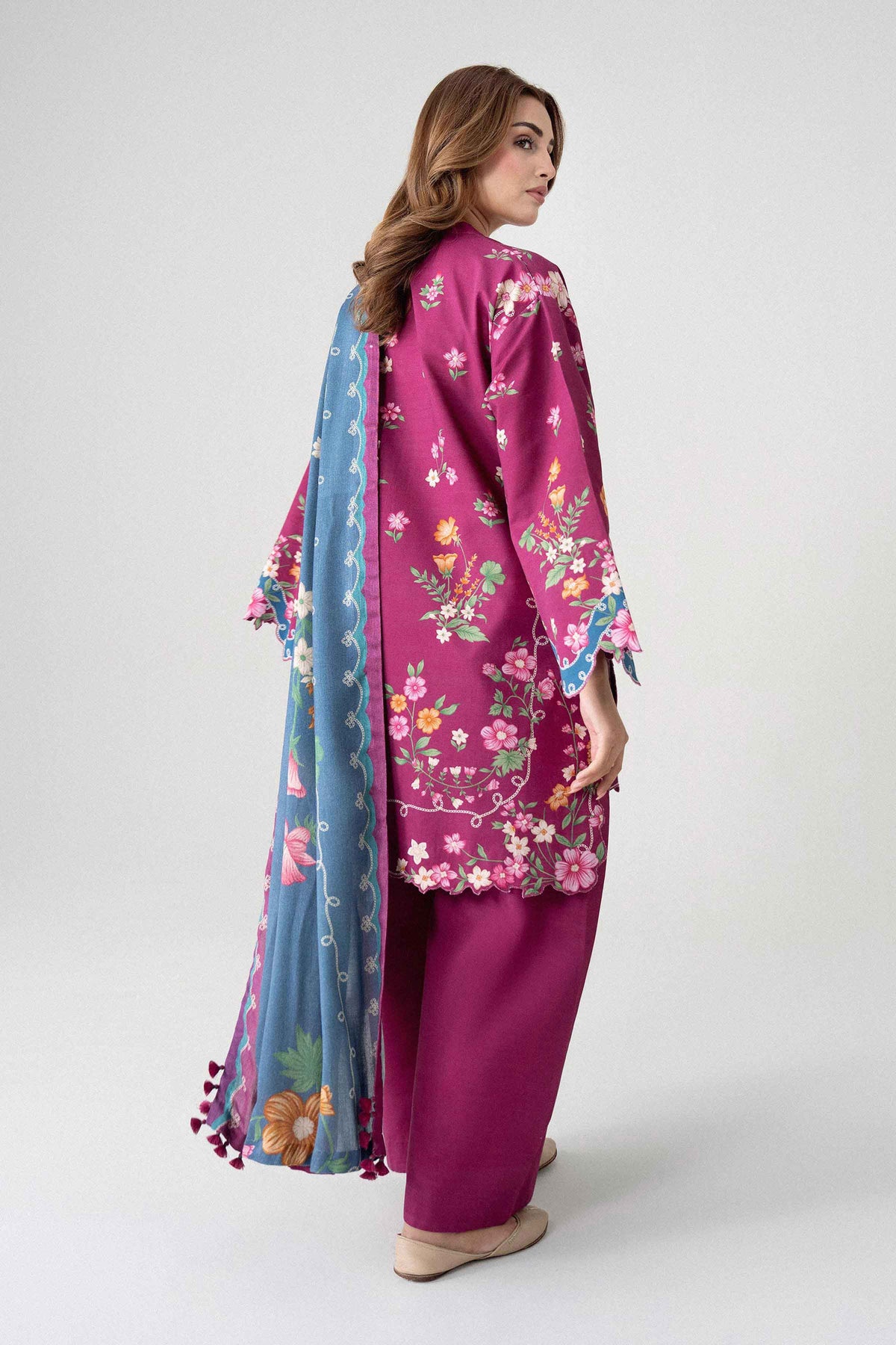 3 Piece - Digital Printed Suit - U3P-NISHA26WV1-91
