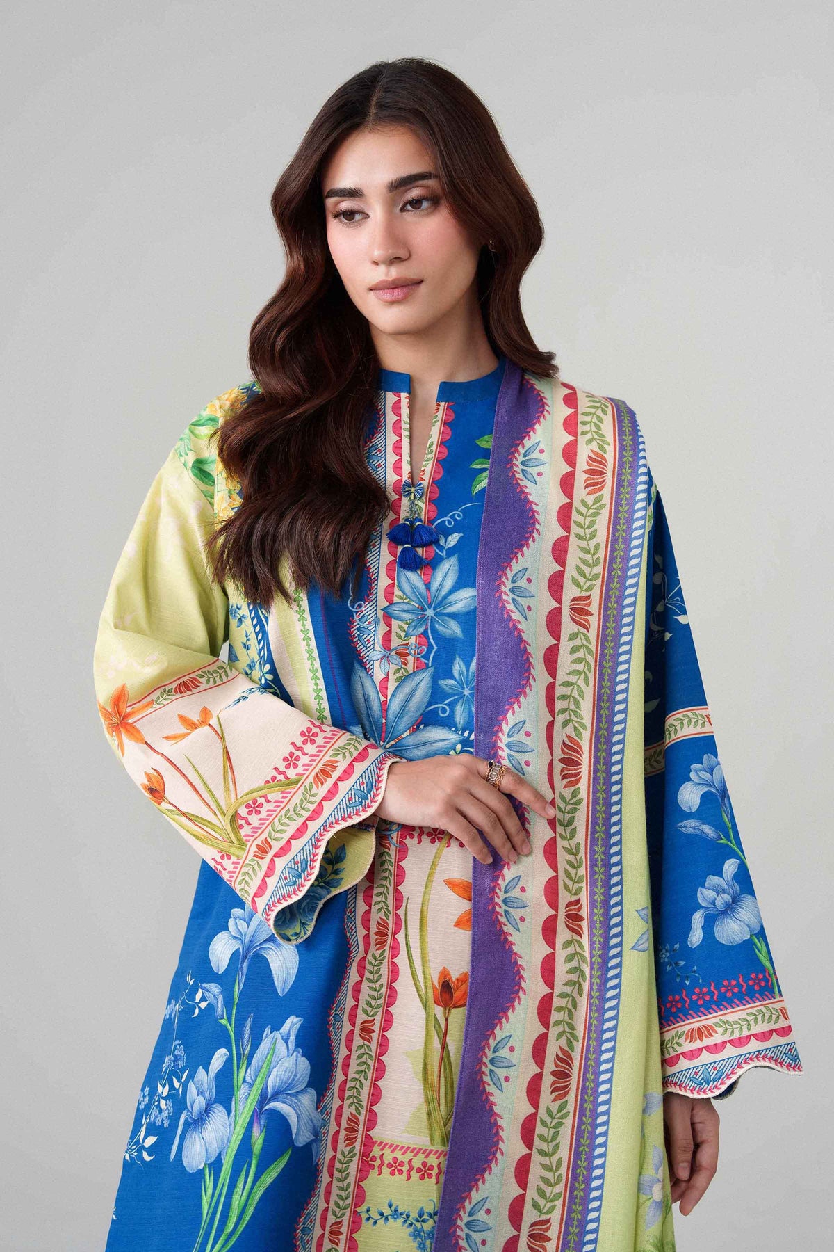 3 Piece - Digital Printed Suit - U3P-NISHA26WV1-94
