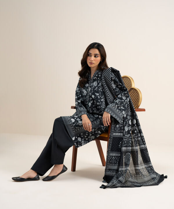 3 Piece - Printed Lawn Suit