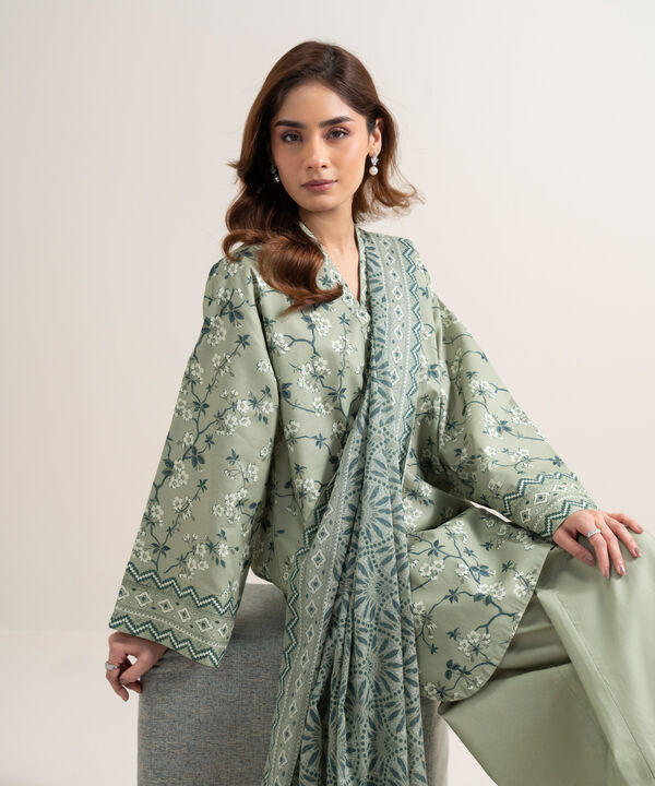 3 Piece - Printed Lawn Suit