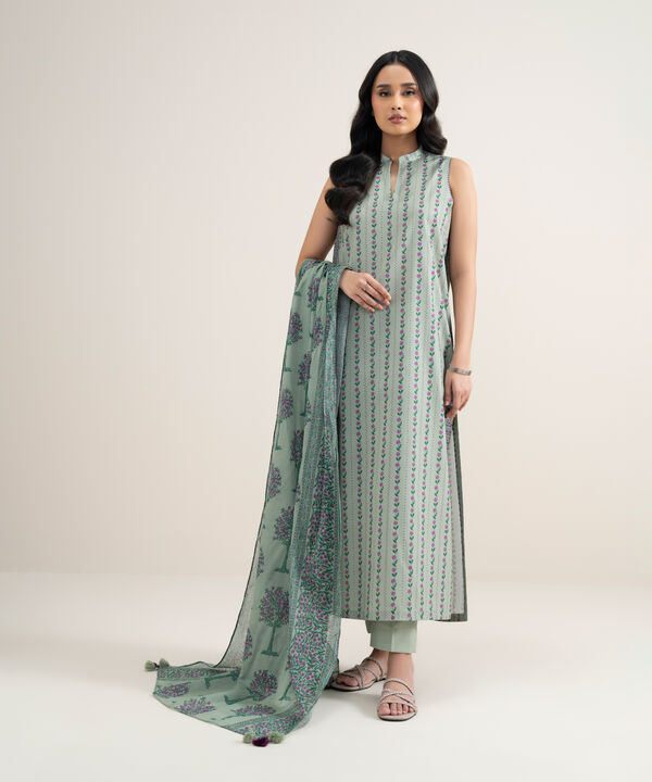 3 Piece - Printed Lawn Suit