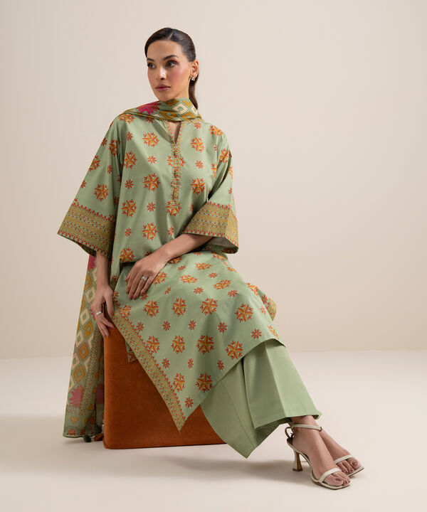 3 Piece - Printed Lawn Suit
