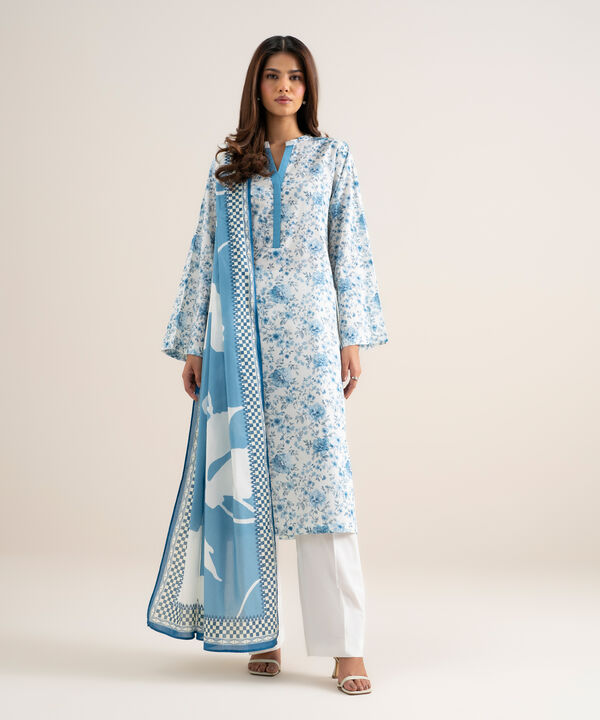 3 Piece - Printed Lawn Suit