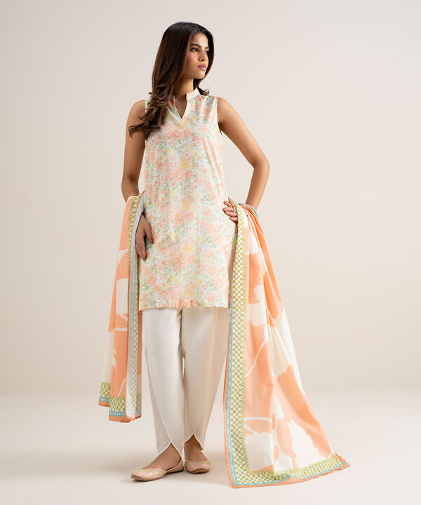3 Piece - Printed Lawn Suit