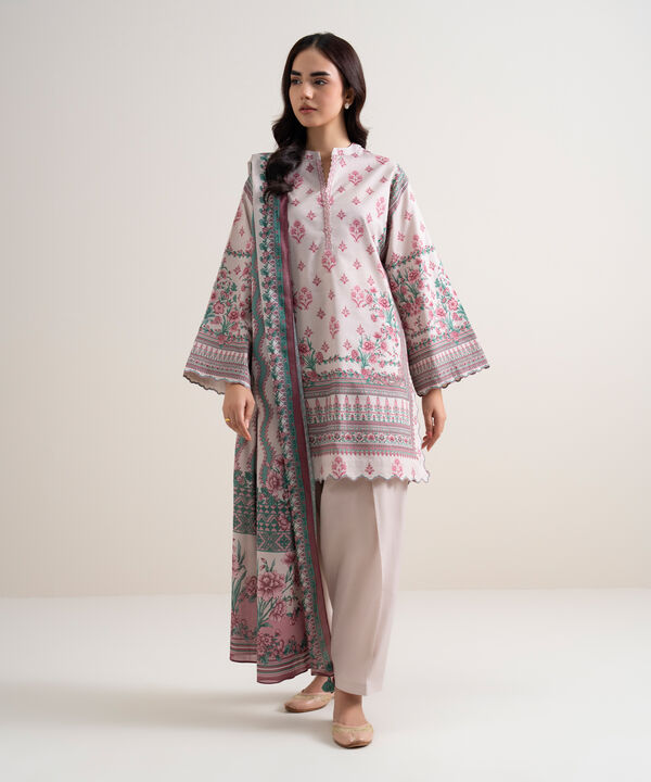 3 Piece - Printed Lawn Suit