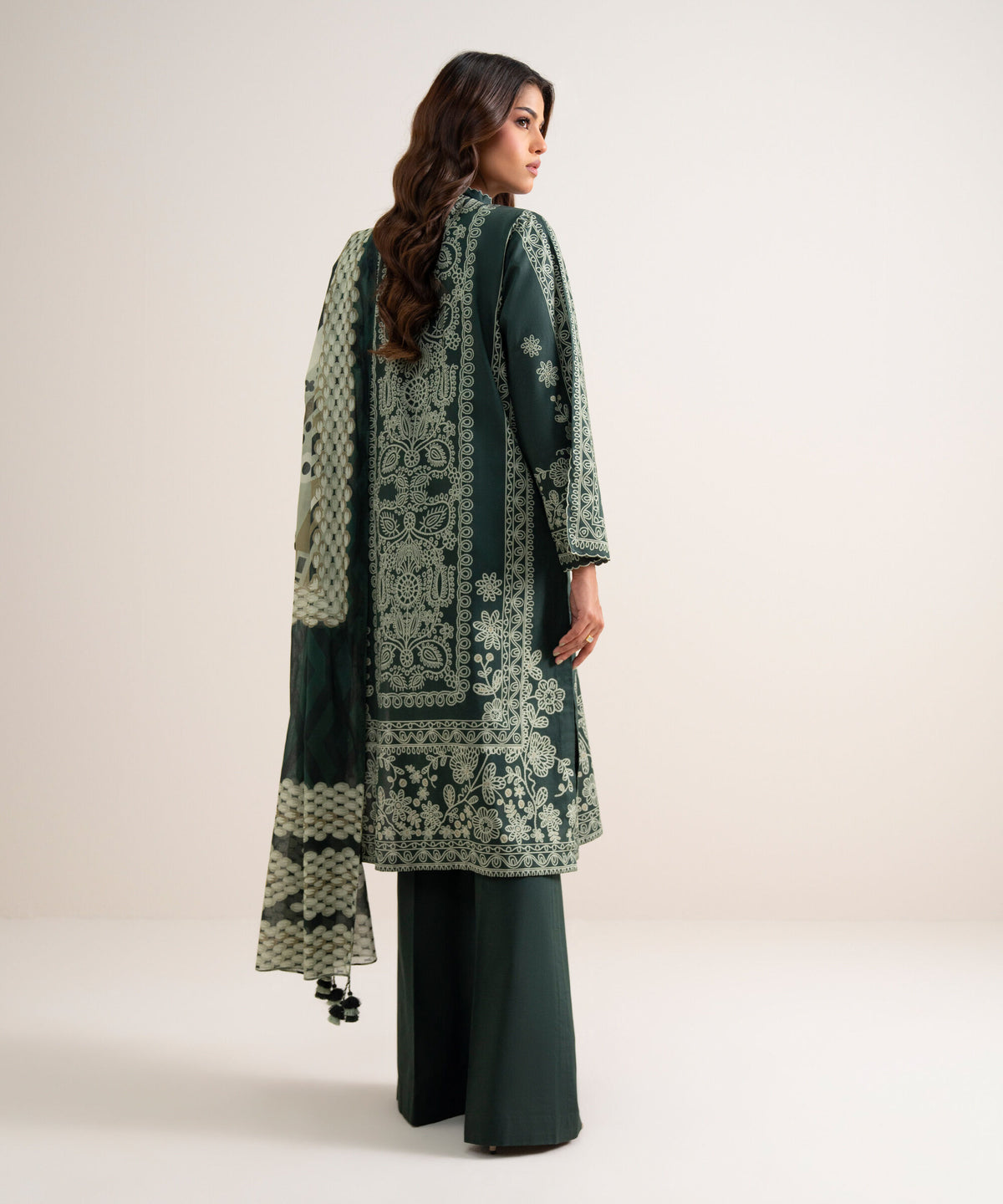 3 Piece - Printed Lawn Suit U3PDYS26V814