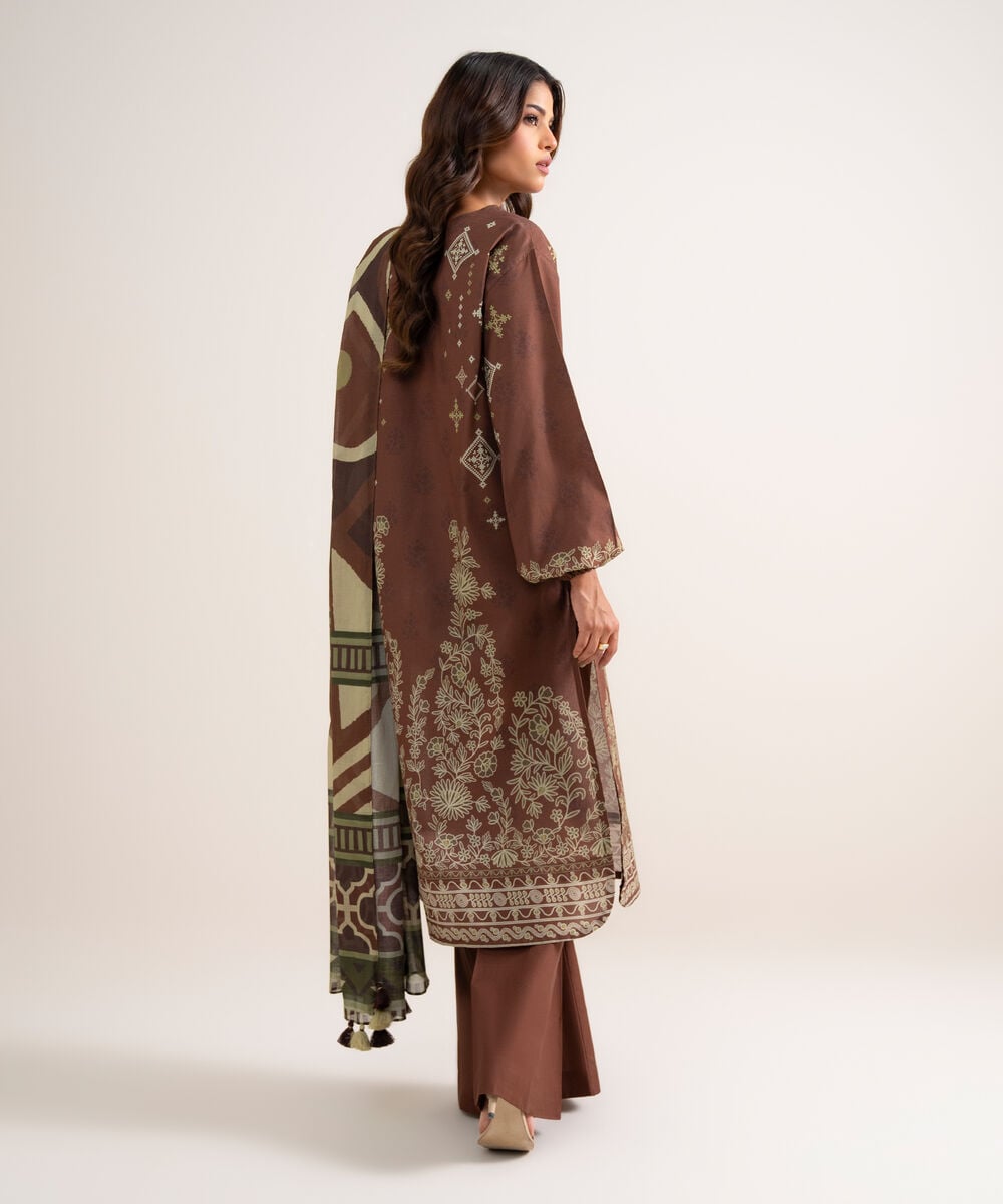 3 Piece - Printed Lawn Suit U3PDYS26V815