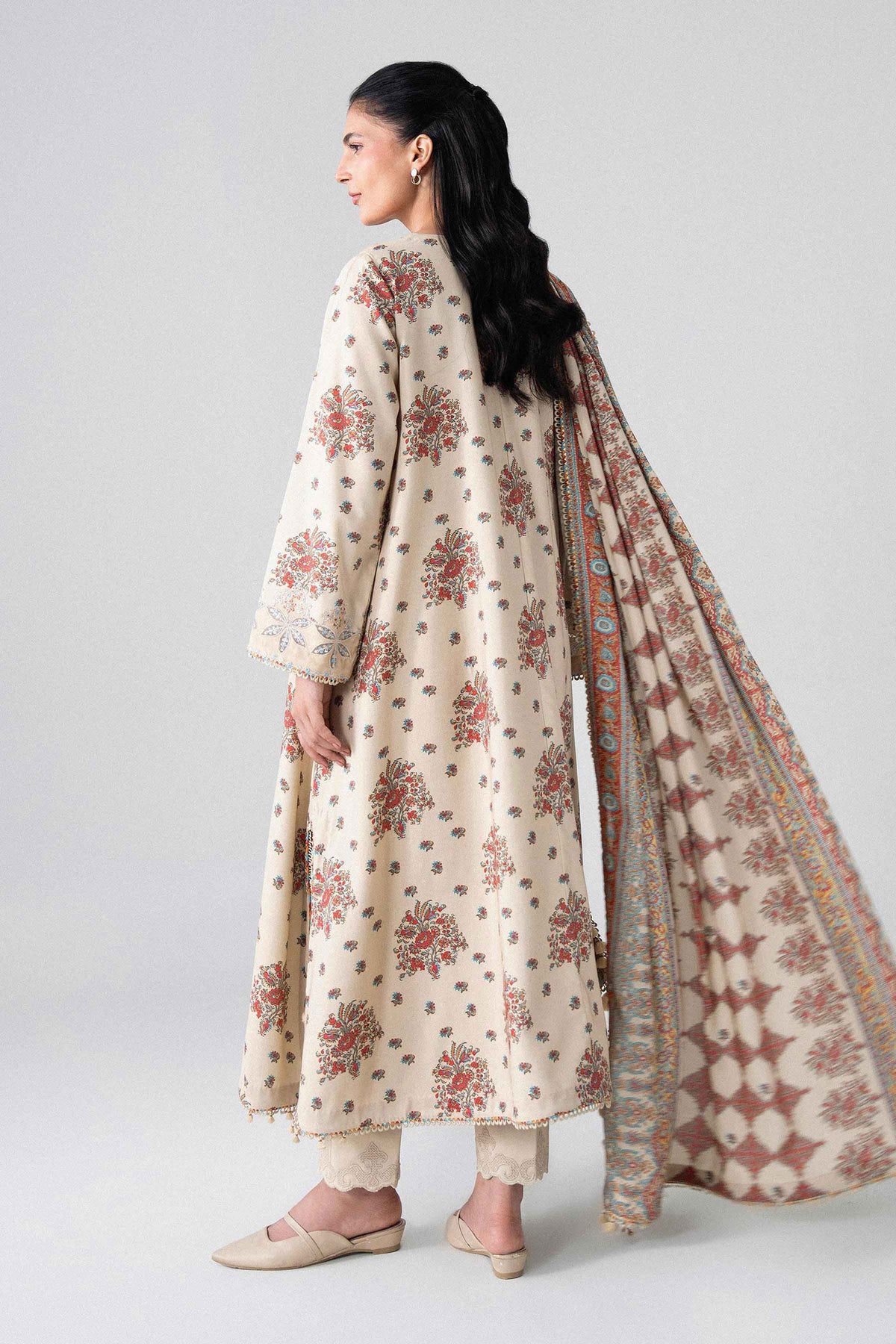 3 Piece - Printed Embroidered Suit - U3PE-NISHA26WV1-1