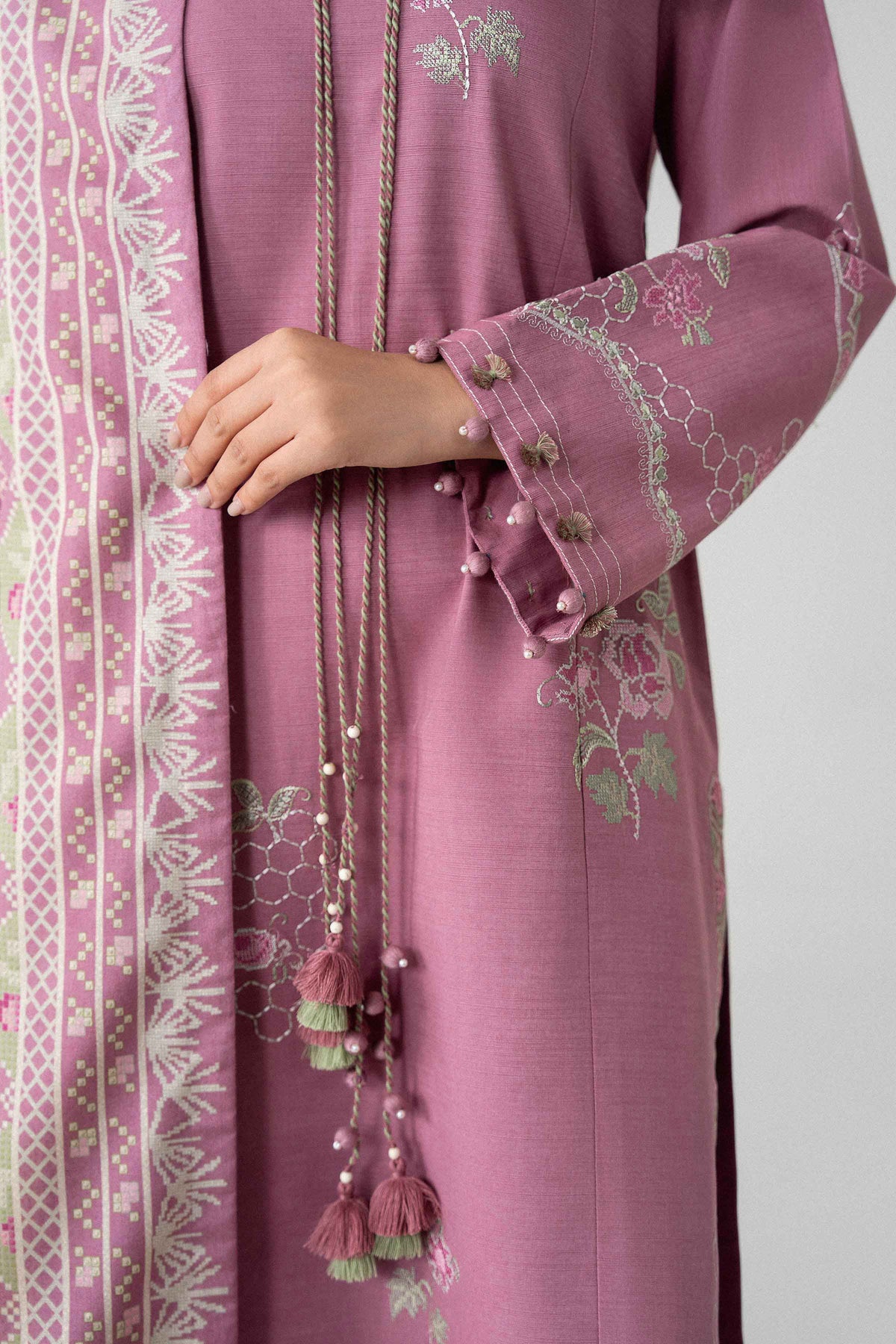 3 Piece - Printed Embroidered Suit - U3PE-NISHA26WV1-110