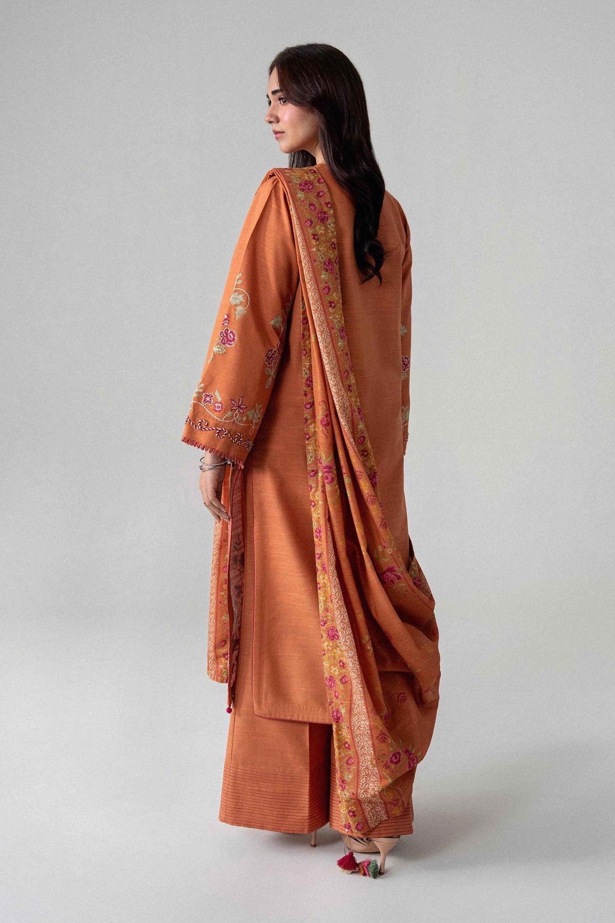 3 Piece - Printed Embroidered Suit - U3PE-NISHA26WV1-114