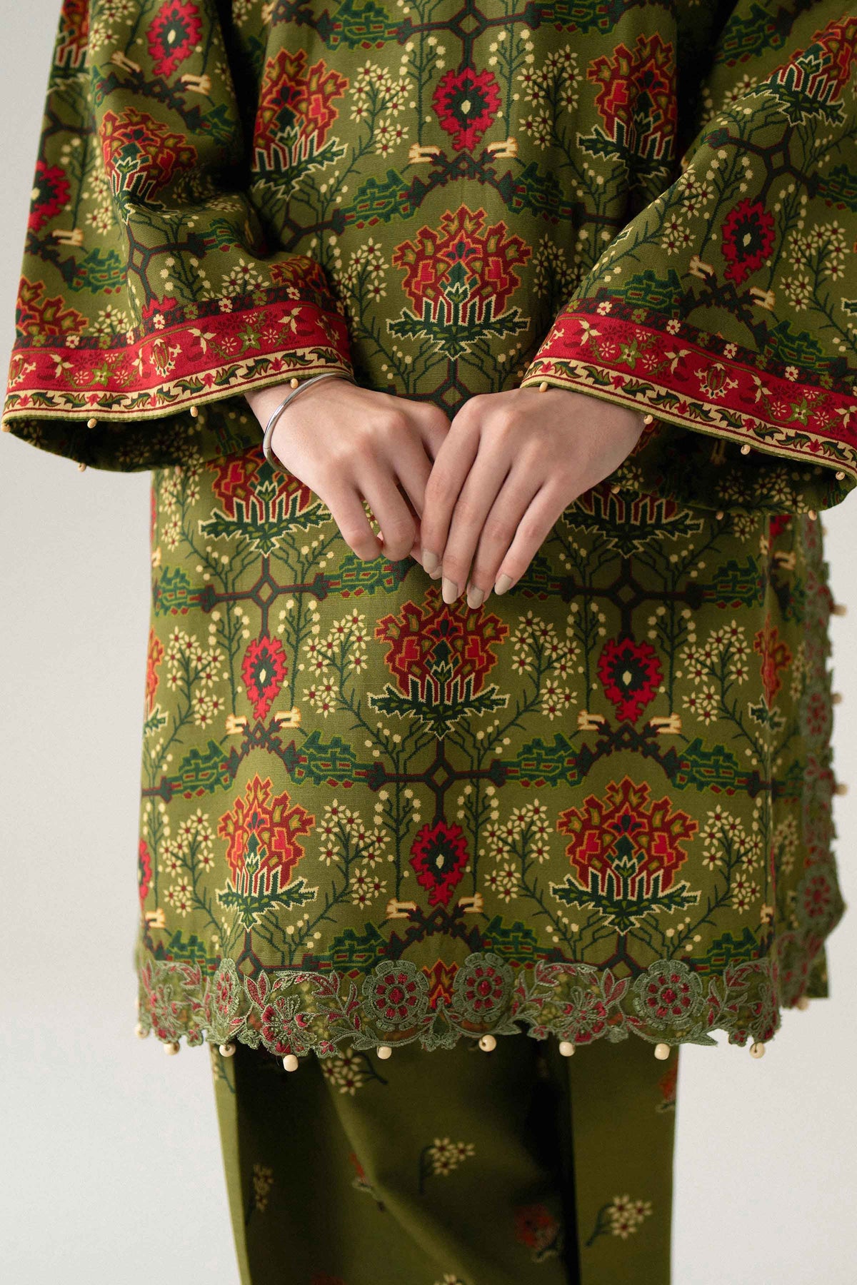 3 Piece - Digital Printed Embroidered Suit - U3PE-NISHA26WV1-123