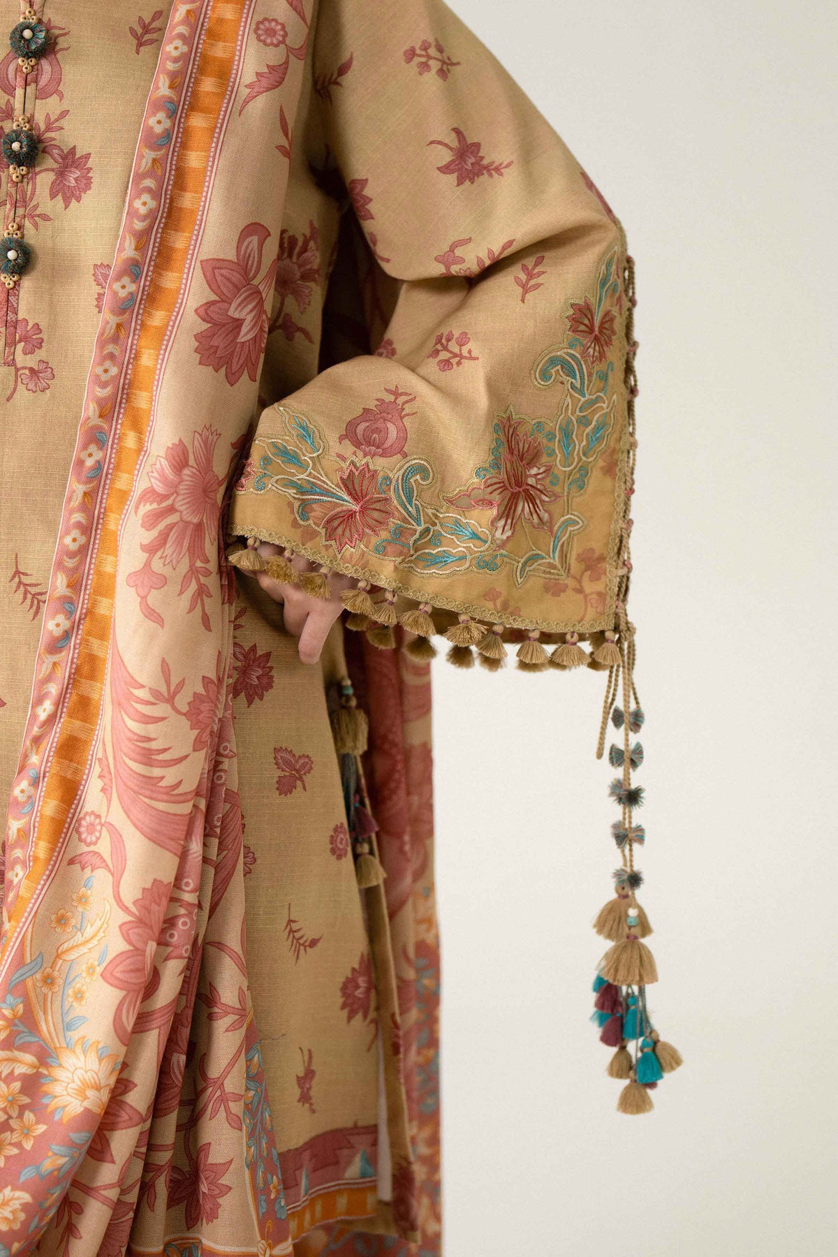 3 Piece - Printed Embroidered Suit - U3PE-NISHA26WV1-129