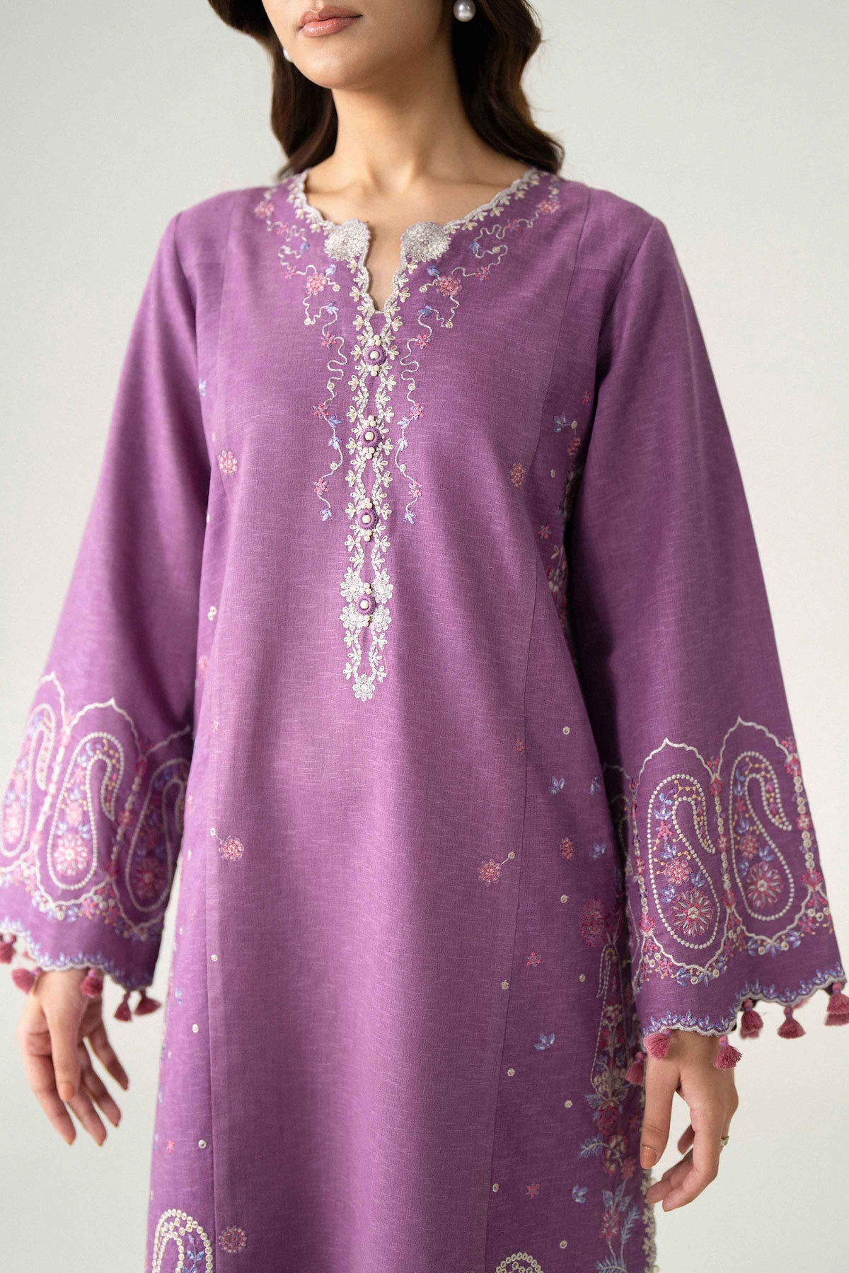 3 Piece - Printed Embroidered Suit - U3PE-NISHA26WV1-198