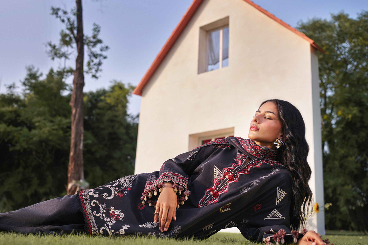 3 Piece - Printed Embroidered Suit - U3PE-NISHA26WV1-20