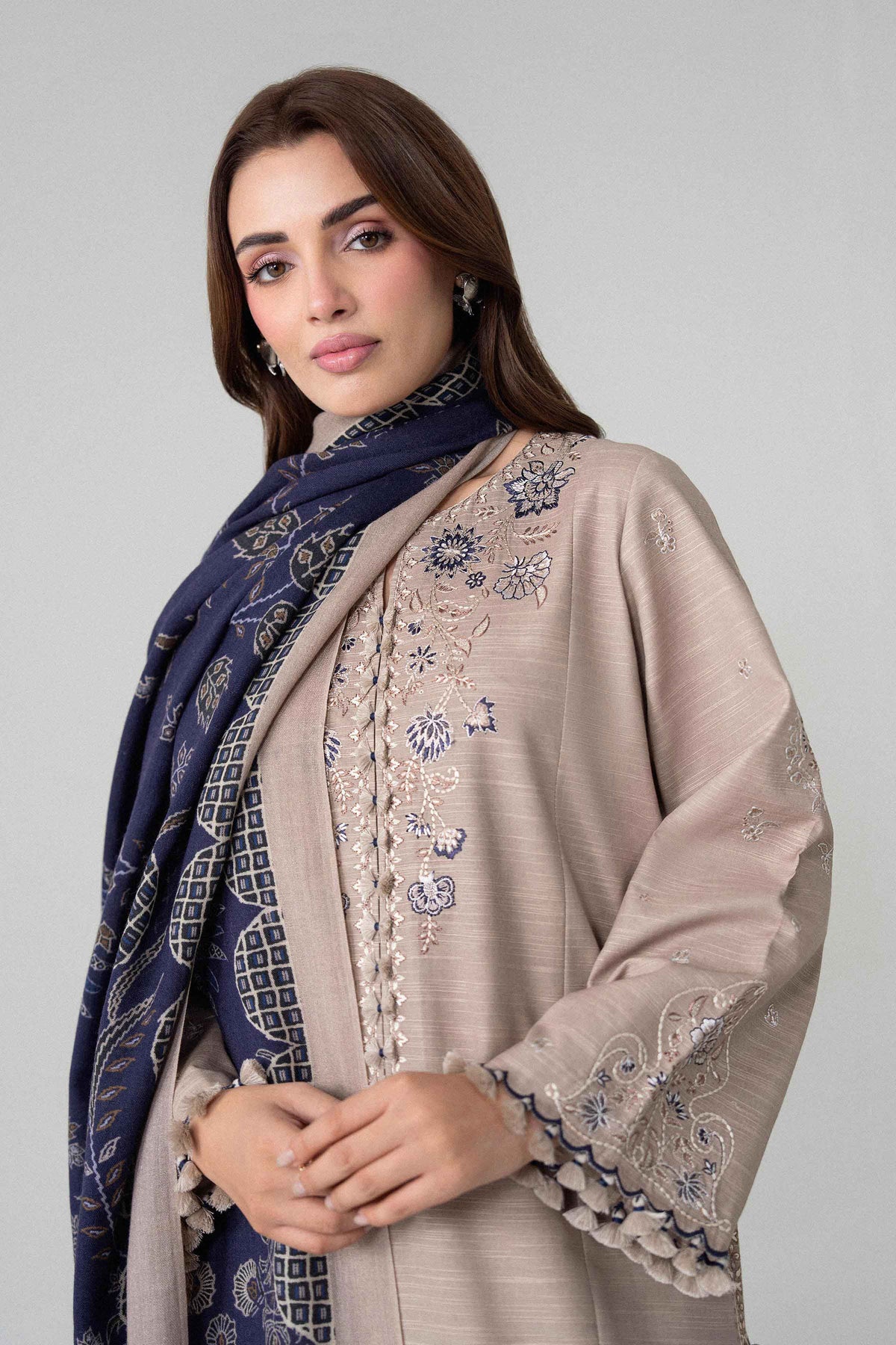3 Piece - Printed Embroidered Suit - U3PE-NISHA26WV1-203