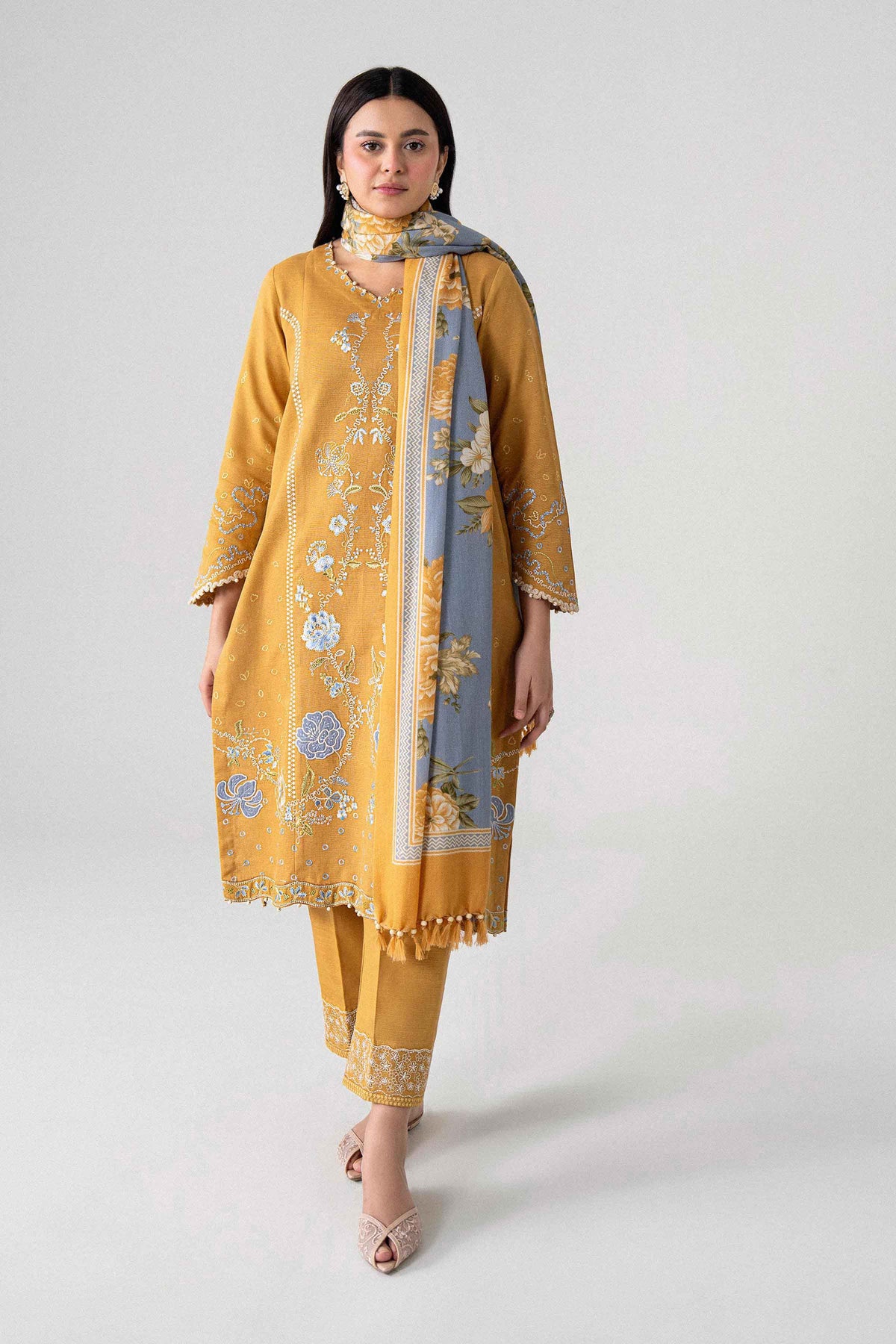 3 Piece - Printed Embroidered Suit - U3PE-NISHA26WV1-209