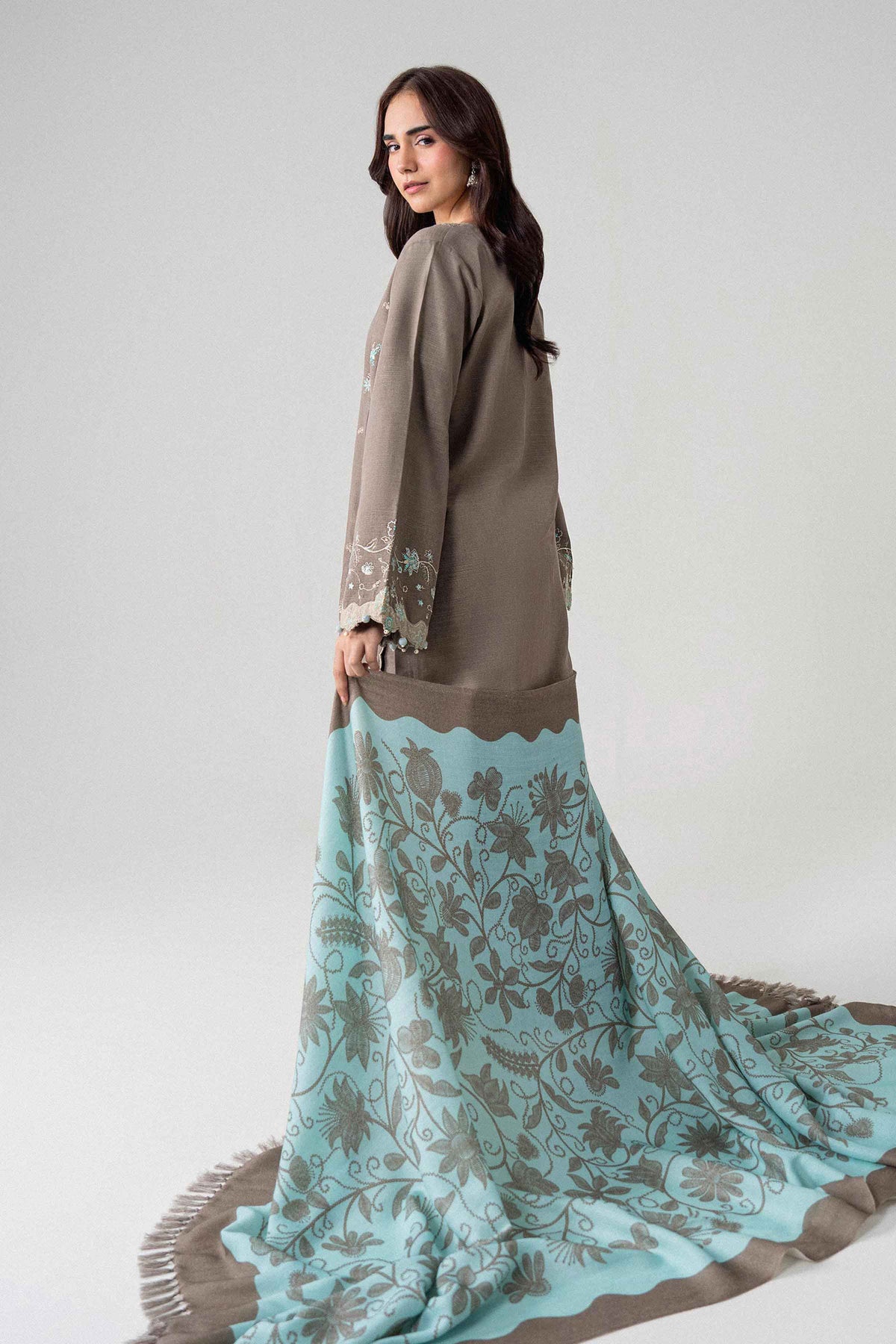3 Piece - Printed Embroidered Suit - U3PE-NISHA26WV1-210