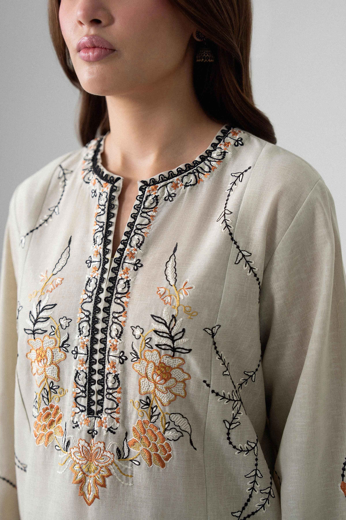 3 Piece - Printed Embroidered Suit - U3PE-NISHA26WV1-218