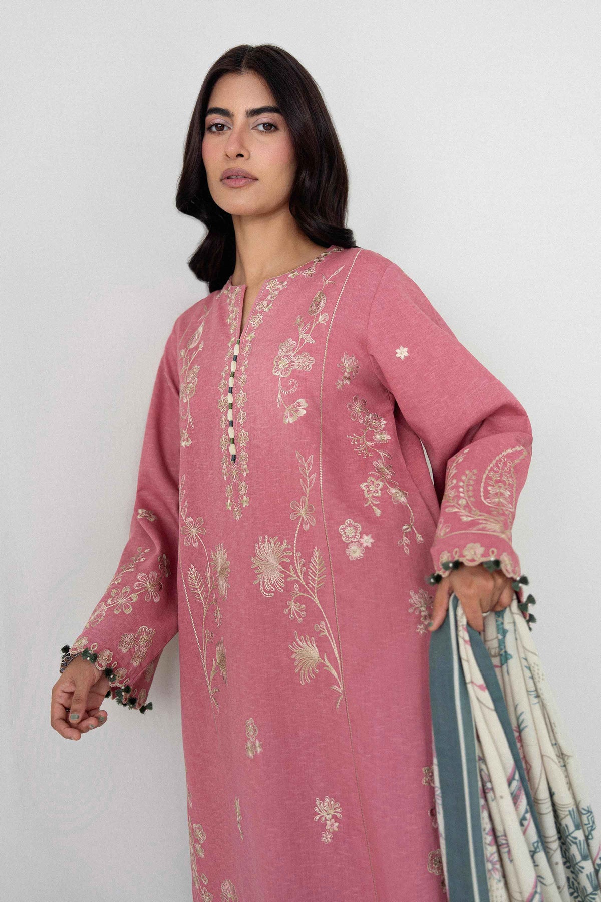 3 Piece - Printed Embroidered Suit - U3PE-NISHA26WV1-219