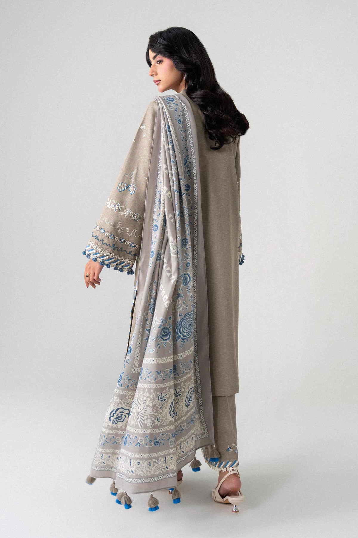 3 Piece - Printed Embroidered Suit - U3PE-NISHA26WV1-221