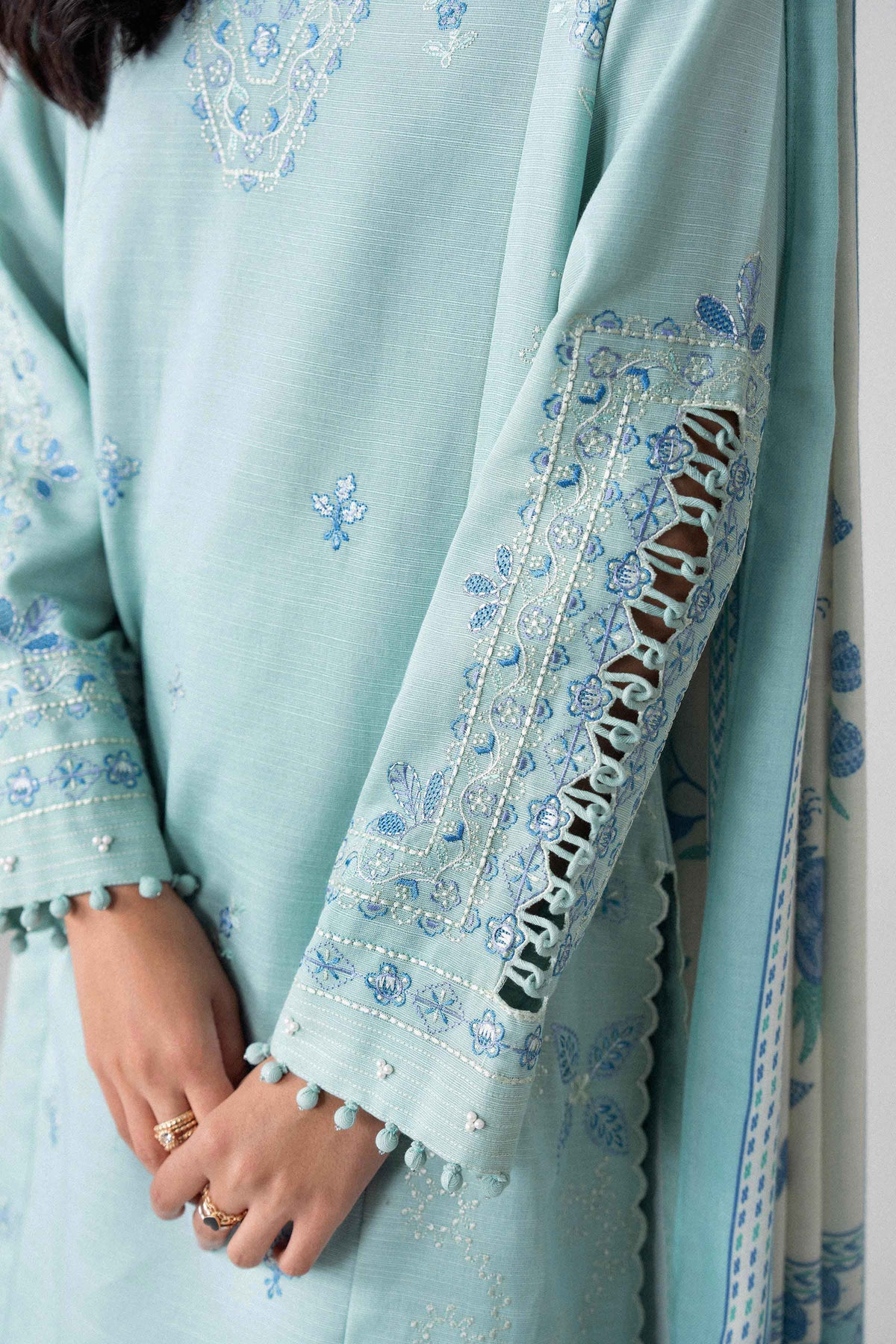 3 Piece - Printed Embroidered Suit - U3PE-NISHA26WV1-226