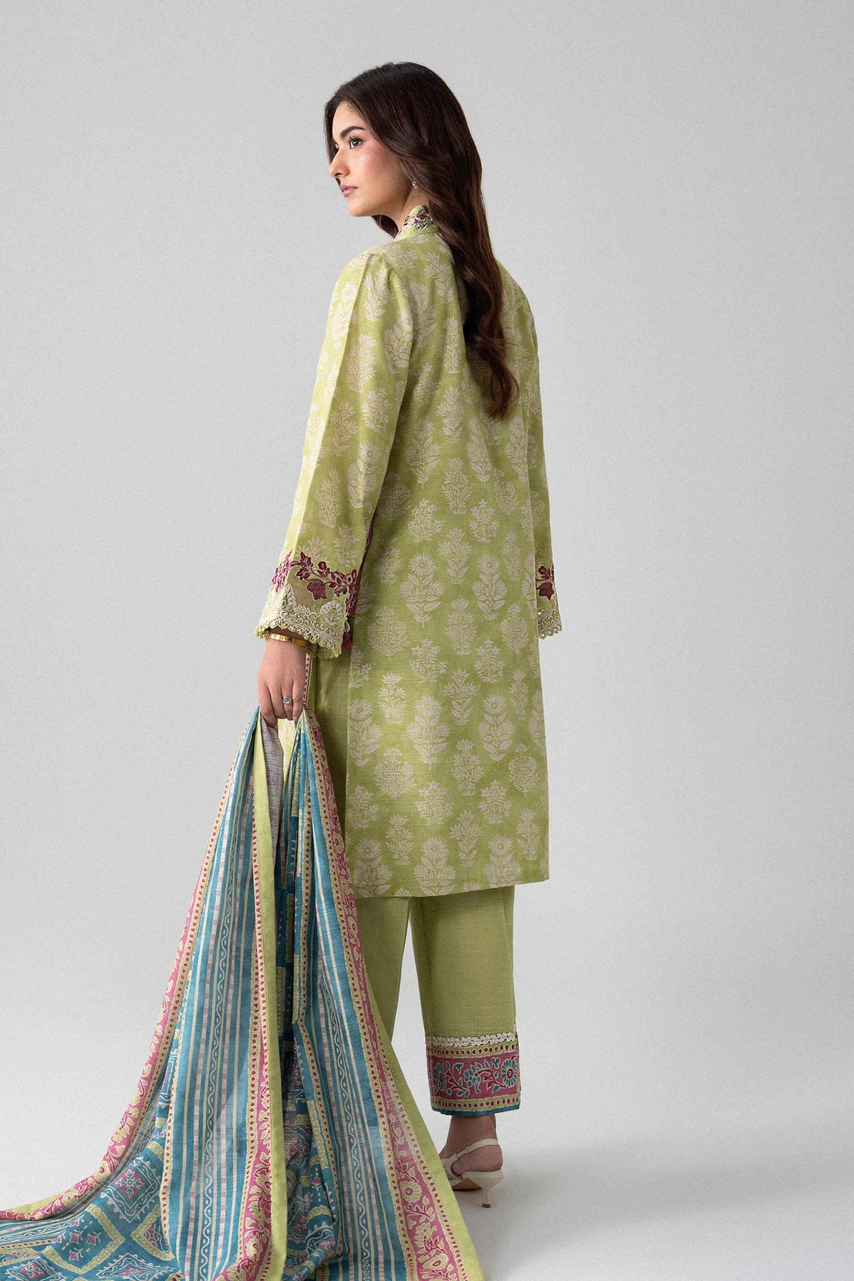 3 Piece - Printed Embroidered Suit - U3PE-NISHA26WV1-23