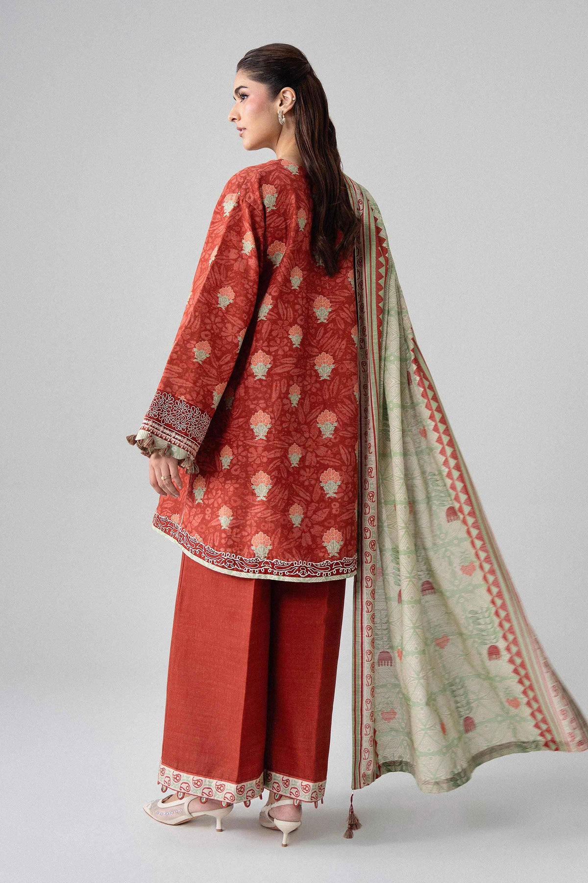 3 Piece - Printed Embroidered Suit - U3PE-NISHA26WV1-25
