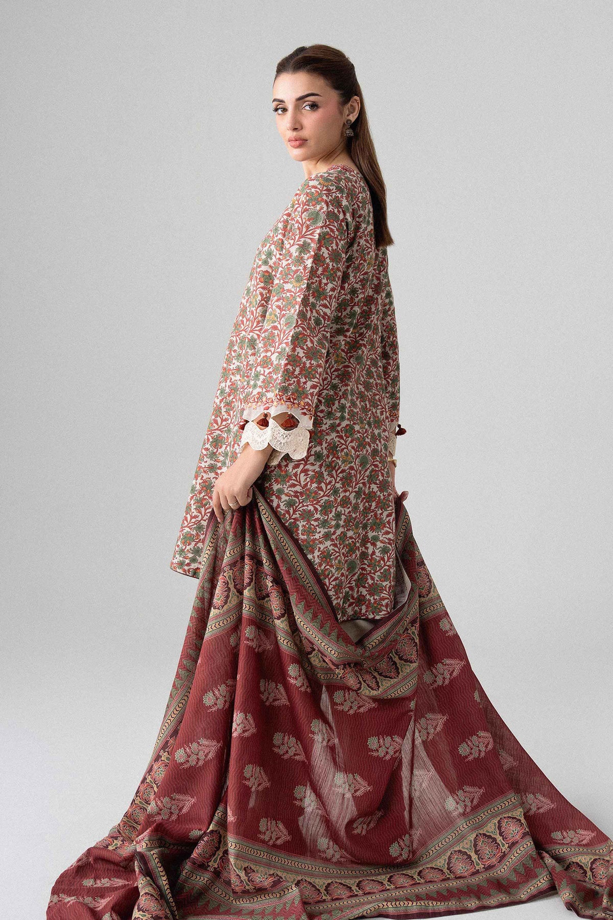 3 Piece - Printed Embroidered Suit - U3PE-NISHA26WV1-29