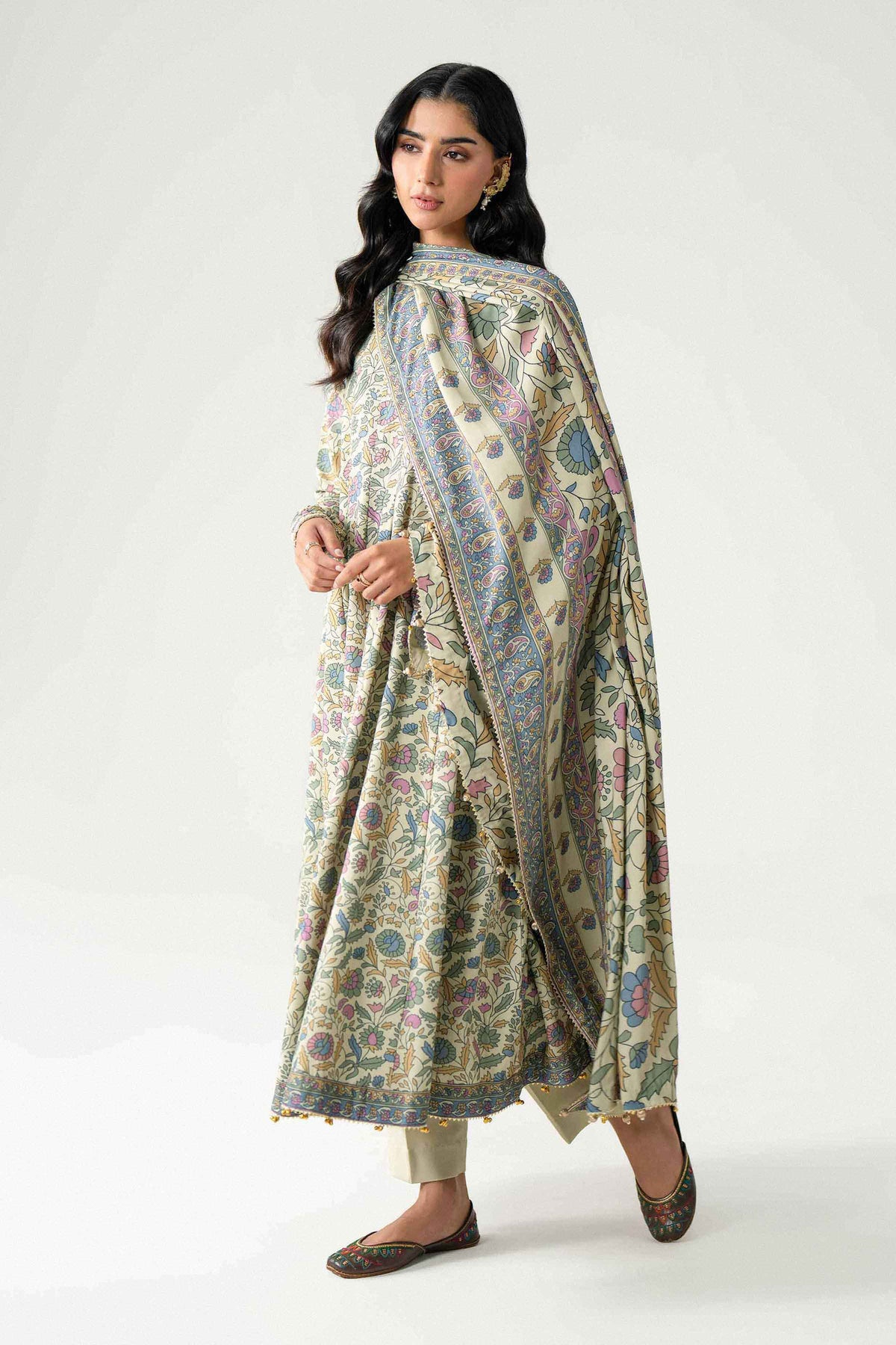 3 Piece - Printed Embroidered Suit - U3PE-NISHA26WV1-42