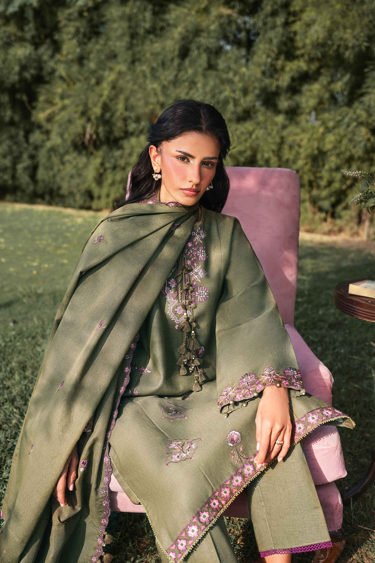 3 Piece - Embroidered Suit - U3PE-NISHA26WV1-53