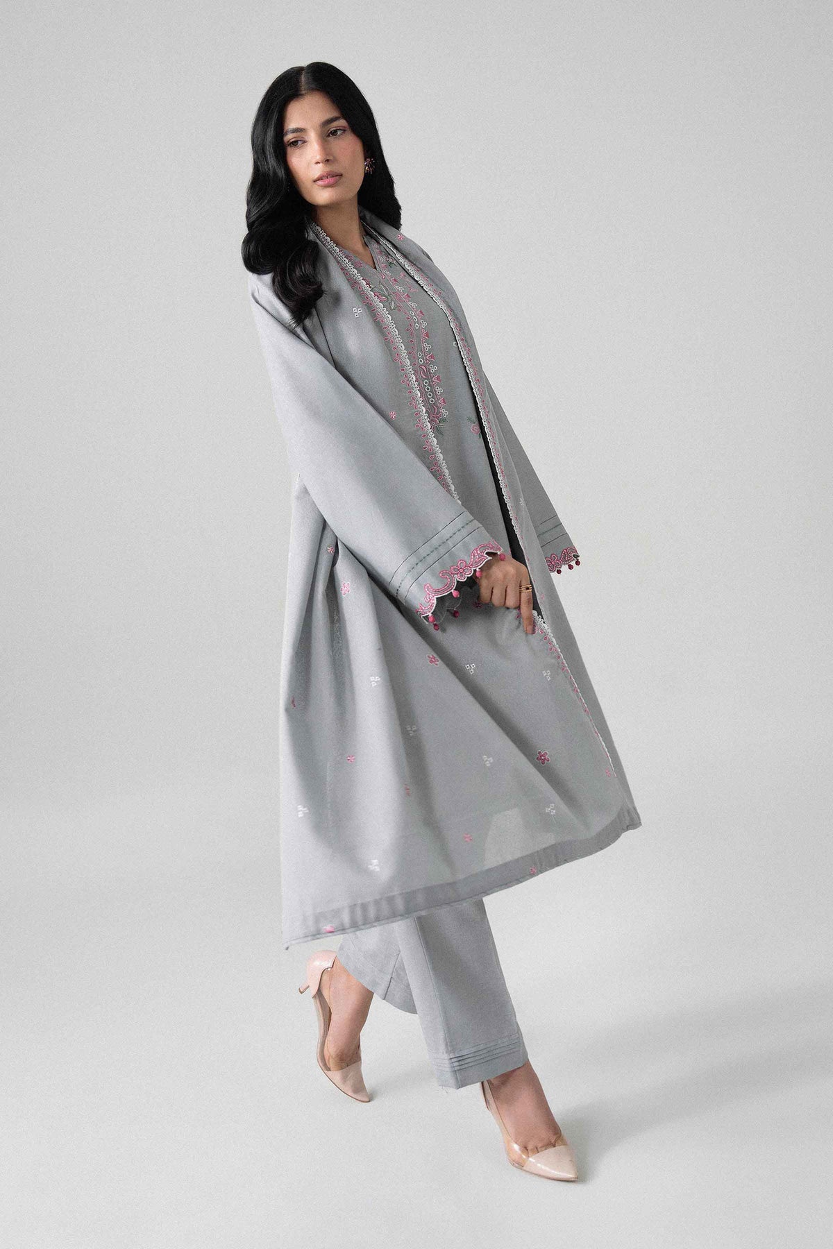 3 Piece - Embroidered Suit - U3PE-NISHA26WV1-56